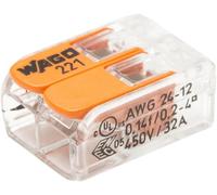 SUBZONAL-WAGO - Blister de 15 bornes de connexion automatique S221 2 entrées WAGO