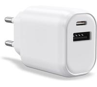 SUBZONAL-WAYTEX Chargeur Rapide 30W USB C et USB A, QC 3.0+PD avec Puce IC pour Charge sécurisée et Protection Batterie, pour Smartphone, Tablette, Ordinateur Portable, iPhone, iPad, Samsung