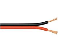 SUBZONAL-Wentronic 10m 2x 0.75mm Câble pour enceinte - Rouge/Noir