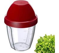 Subzonal-Westmark Gobelet Mélangeur/Shaker Avec Disque De Mélange Amovible, Capacité : 0,25 L, Hauteur : 12,8 Cm, Plastique, Sans Bpa, Mix-Ei, Couleur : Clair/Rouge, 30892270