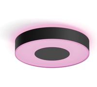 Subzonal-White And Color Ambiance Plafonnier Infuse Medium, Noir, Compatible Bluetooth, Fonctionne Avec Alexa, Google Assistant Et Apple Homekit