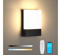 SUBZONAL-WhiteProjecteur extérieur Welcome - Noir, Fonctionne avec Alexa, Google Assistant et Apple Homekit