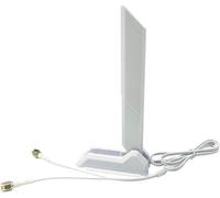 SUBZONAL-WLAN Antenna PC WiFi 6E Tri-Bande- 2.4 GHz/5GHz/6GHz, WiFi 6E Antenna for ASUS PCs Routeurs,Ordinateurs,Périphériques Gaming 2.4g/5g/5.8g/6g WLAN Amplifiers Magnetic Base Folding (White)