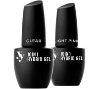 Subzonal-Yes!You 10in1 Set: 2-Piece Set Of 10in1 Hybrid Gel (Clear And Light Pink)