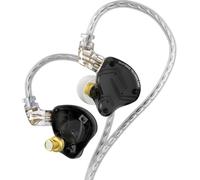 SUBZONAL-Yinyoo KZ ZS10 Pro X Écouteurs Intra-Auriculaires 4BA+1DD, Écouteurs Hybrides Moniteur HiFi à l'oreille, Casque Filaire avec Câble de 0,75 mm à 2 Broches pour Audiophile (X Noir, sans Micro)