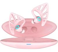 SUBZONAL-Yowu Écouteurs Elfe sans Fil 5.0, 10 Couleurs d'effets RVB avec contrôle par Application, réduction du Bruit, étanchéité IPX4, écouteurs Intra-Auriculaires Elfe avec étui de Chargement (Rose