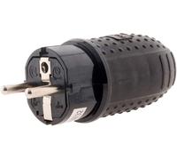 SUBZONAL-Zenitech - Fiche Électrique Mâle 16A 2P+T, 3680W - Embout Caoutchouc, Étanche IP44 - Outil de Dénudage Intégré - Sécurité Enfant - Connexion Sécurisée et Durable - Conforme à la Norme NF - N
