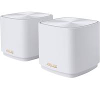 SUBZONAL-ZenWiFi XD5 White - Pack de 2 - Système Wi-FI 6 AX Mesh, Double Bande, 3000 Mbit/s, 465m2, AiProtection avec TrendMicro à Vie