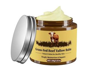 Suc de bœuf pour la peau, bio Beef Tallow Skincare, herbe - Talg de bœuf nourri - Hydratant en profondeur pour le visage et le corps (1)