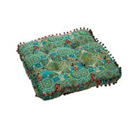 SUCADA Coussin de siège, Coussins de Chaise antidérapants, Coussins d'extérieur, Coussins de Chaise de Patio Doux, Coussin de Chaise imprimé marocain pour chaises de Salle à Manger (Vert, carré 15,