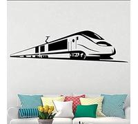 SucAda France Paris Speedway modèle Train vinyle autocollant mural-moderne maison salon enfants chambre décor noir autocollant mural 25x87 cm