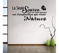 SucAda Sticker Mural Amovible en Vinyle Sticker Inspiration Citation Française 72x36cm