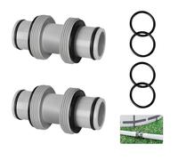 SUCANY 38mm Raccord Tuyau Piscine,Raccord Pompe Piscine,Pour Les Raccords de Tuyau de Ø38 mm,Pour Intex,Bestway,Coleman Pools Adaptateur (2 Pièces)