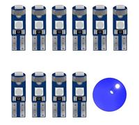 SUCANY Ampoule T5 LED,Ampoule à LED 2721 27 37 286 PC74,12V 20LM 0.4W 3SMD 3030 Chips,Convient Aux Indicateurs Du Tableau De Bord Et Du Groupe D'Instruments De L'Automobile (Bleu - 10 Pièces)