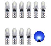 SUCANY Ampoule T5 LED,Ampoule à LED 2721 27 37 286 PC74,12V 40LM 0.4W 2SMD 3014 Chip,Convient Aux Indicateurs Du Tableau De Bord Et Du Groupe D'Instruments De L'Automobile (Ciel Bleu -10 Pièces)