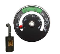 SUCANY Thermomètre pour Cheminée et Poêle,Jauge de Thermomètre Magnétique,ThermomèTre Pour Conduit De Fournaise,Convient Pour Indicateur De TempéRature De Four De CheminéE à Bois
