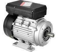 SucceBuy 0,55 kW Moteur électrique 1400 tr/min, courant alternatif 220-240 V, 4,5 A, 80, cadre B34. arbre cannelé de 19 mm, rotation dans le sens des aiguilles d'une montre/dans le sens contraire des 