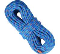 SucceBuy 10,2 mm 40 m/131 ft corde d'escalade dynamique, corde d'escalade bleue pour l'extérieur, résistance à la rupture de 25 kN, fibre extensible avec crochet en acier. Idéale pour la fuite, le sau