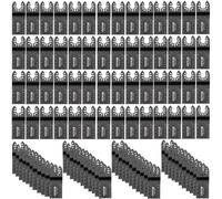 SucceBuy 100 pièces lames de scie oscillantes Kit de lames multi-outils à dégagement rapide lames d'outils HCS coupe pour bois plastique métal clou