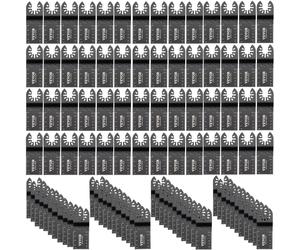 SucceBuy 100 pièces lames de scie oscillantes Kit de lames multi-outils à dégagement rapide lames d'outils HCS coupe pour bois plastique métal clou 100pcs