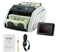 SucceBuy 1000 pièces/Min compteur d'argent caisse enregistreuse d'affaires détecteur de factures de farfeit par fonction UV/MG/IR/DD pour magasin bancaire Gray