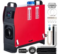 SucceBuy 12 V 5 kW Chauffage diesel tout-en-un avec interrupteur LCD et télécommande, Chauffage à air diesel, Silencieux de chauffage auxiliaire pour camion, voiture, bateau, caravane, SUV - Noir