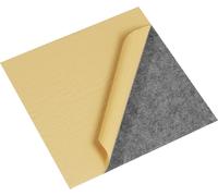 SucceBuy 12 x 12 pouces Dalles de moquette à décoller et à coller, autocollantes, carrés rembourrés doux, faciles à installer, bricolage pour chambre, salon, intérieur et extérieur - Gris clair