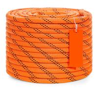 SucceBuy 120 pieds cordon polyester double tissage 3/8 1/2 pouces corde multi-usage 48 brins pour les activités d'arboriste aventures en plein air polyvalente 0.375 inch