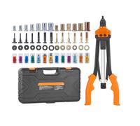 SucceBuy 14 "16" outil d'écrou à rivets Kit d'outils à écrou avec mandrins métriques et SAE 70 pièces/186 pièces écrous à rivets avec étui de transport robuste 16in 186pcs None