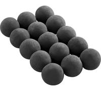 SucceBuy 15 pcs. Pierres en céramique Décoration pour cheminée, 7,6 cm, Noir