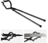SucceBuy 18" Z V-Bit Pince à forger, pince à forger en acier au carbone avec rivets en acier A3, pour lames de couteaux, pièces forgées longues et rondes, pour forger et forger des lames