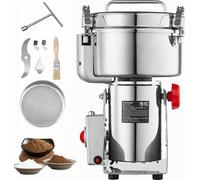 SucceBuy 2000g moulin à céréales électrique, 3400W haute vitesse, acier inoxydable, pour grains secs, épices, céréales, café, maïs, poivre, type oscillant