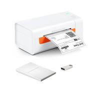 SucceBuy 203dpi imprimante d'étiquettes thermiques de bureau USB étiqueteuse autocollant expédition imprimante de codes à barres Compatible avec Windows/Mac OS
