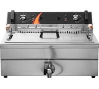SucceBuy 3000 W friteuse à dinde électrique, 30,6 Qt/29 l friteuse commerciale avec panier, contrôle de la température, acier inoxydable, pour une utilisation dans les cuisines et les restaurants, arg