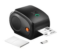 SucceBuy 300DPI imprimante d'étiquettes thermiques Bluetooth reconnaissance automatique d'étiquettes prise en charge Windows/Mac/Android pour les paquets d'expédition 4x6