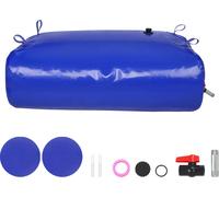 SucceBuy 330L/87 gallons Vessie de stockage d'eau, réservoir d'eau pour camping-car, 1000D récipient pliable en PVC bleu, grande capacité, portable, protection incendie, camping
