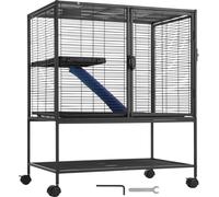 SucceBuy 36" cage à furet roulante en métal, grande cage Critter Nation à 2 étages. Idéal pour différents petits animaux domestiques. Facile à assembler et à utiliser.