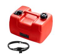 SucceBuy 3Gal/12L réservoir de carburant accessoires de moto canettes d'essence avec barils de tuyau récipient de rechange de gaz pour Yacht pont de pêche bateau