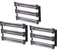 SucceBuy 3x Séchoir à peinture Corps de chauffe infrarouge Lampe chauffante 3kW pour peindre, set de 3, température réglable de 40 à 100℃, grande surface