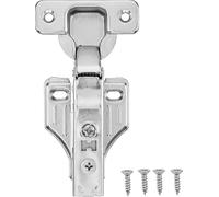 SucceBuy 40-Pack Charnières d'armoires, ouverture à 100 degrés, fermeture en douceur, cachées pour version sans cadre et sans cadre, entièrement en applique pour charnières de portes d'armoires de cui