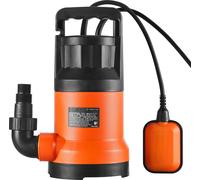 SucceBuy 400 W 2510 GPH Pompe polyvalente à haut rendement, pompe submersible avec hauteur de refoulement de 26 pieds, avec câble de 10 pieds pour piscine, jardin, drainage de cave