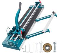 SucceBuy 47 pouces/1200 mm coupe-carreaux manuel avec double rail, capuchon de 3/5 pouces avec positionnement précis au laser, outils pour coupe-carreaux pour une coupe précise, rouge