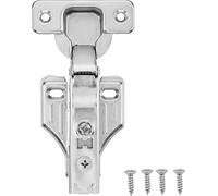 SucceBuy 50-Pack Charnières d'armoires, ouverture à 100 degrés, fermeture en douceur, cachées pour version sans cadre et sans cadre, entièrement en applique pour charnières de portes d'armoires de cui