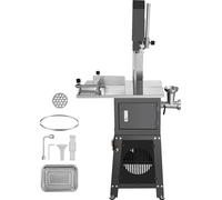 SucceBuy 550W Commercial Electric Meat Bandsaw - Stainless Steel, 7.09" Cutness Thickness, for Pork, Beef, and More