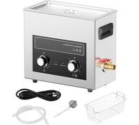 SucceBuy 6L Nettoyeur à ultrasons, machine à cavitation sonique 180 W avec chauffage et minuterie, machine de nettoyage numérique pour instruments de montres, lunettes, pièces de monnaie, pièces métal