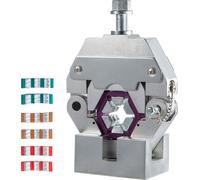 SucceBuy 71550 Sertisseuse de tuyaux hydraulique manuelle et portable - Kit de sertissage de tuyaux avec 4 matrices pour climatiseurs de voiture - outil de sertissage durable, opération manuelle