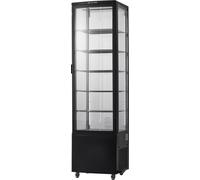 SucceBuy 9,8 pieds cubes/278 l Vitrine réfrigérée, vitrine réfrigérée commerciale à 5 étages, grande vitrine à pâtisseries avec éclairage LED, refroidissement turbo, sans givre, refroidissement par ai