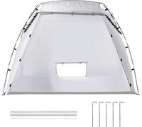 SucceBuy Abri portable pour peinture en aérosol de 7,5 x 5,2 x 5,2 pieds avec fond intégré et tamis à mailles, tente de peinture pliable pop-up pour meubles et grands projets de bricolage