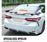 SucceBuy Aileron de voiture GT Wing 57,9 pouces, compatible avec la Camry 2018-2023, matériau ABS haute résistance, peinture cuite au four, aileron arrière pour voiture de course, noir brillant