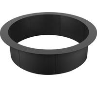 SucceBuy Anneau de foyer rond, 10 pouces de hauteur, 36 pouces de diam?tre ext?rieur et 30 pouces de diam?tre int?rieur. epaisseur de 2,5 mm, liner en acier au carbone r?sistant pour le feu de camp de
